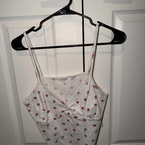 Cotton On White Floral Tank Top